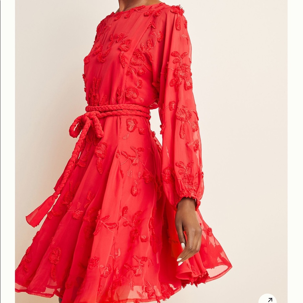 Anthropologie Amal Textured Mini Dress